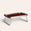Lap Tray in Burnt Red with Silver Surronds
