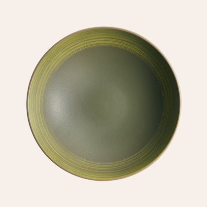 Shallow Salad Bowl in Skog Moss