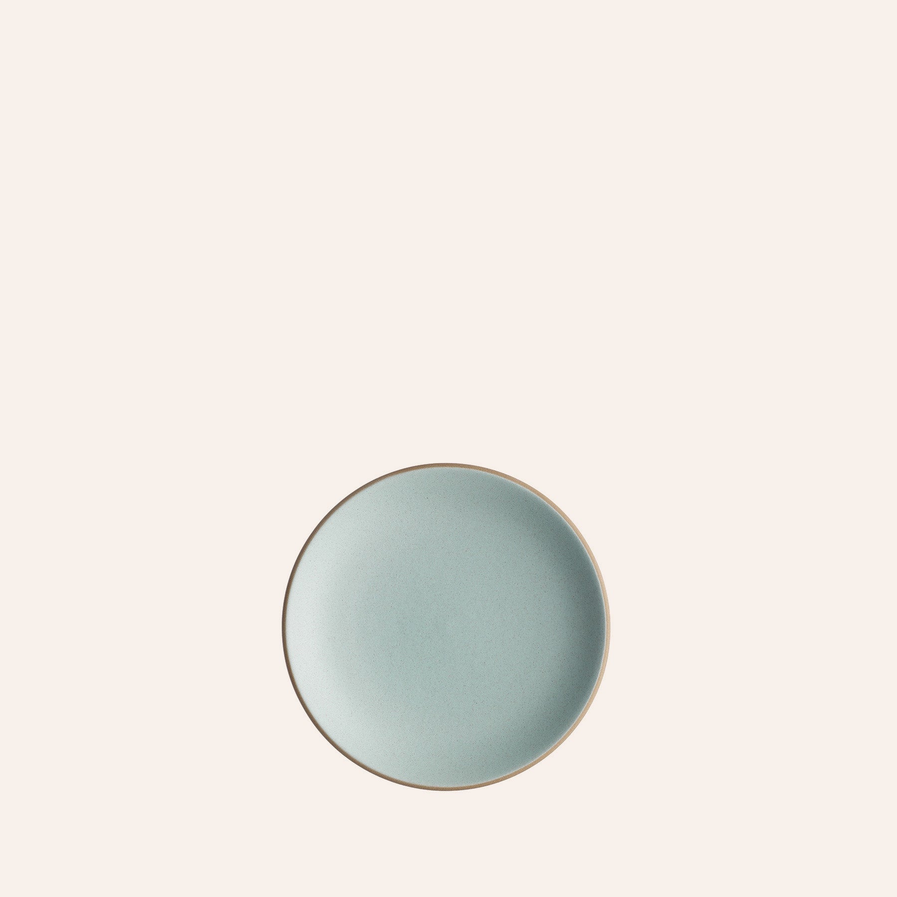 Bread & Butter Plate in Aqua / Chocolate Brown