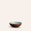 Dessert Bowl in Aqua / Chocolate Brown